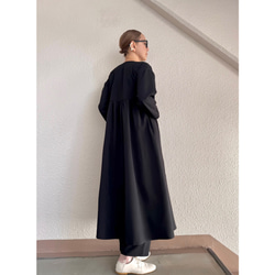 長さ選べる❣️2wayガウンドレス❤️一枚で完成する主役シルエット❤️羽織りとしても❤️BLACK❤️秋冬春❤️式にも 15枚目の画像
