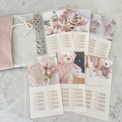 A6バインダーカバー＆バインダーセット ねこ キルティング 韓国