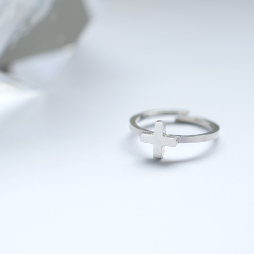 ミニ 十字架 リング シルバー925 指輪・リング Cloudjewelry
