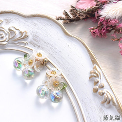 薔薇の紋章チャーム シルバー 10個【花フラワーピアス イヤリング