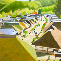 油彩画【上高地・帝国ホテル】 絵画 岡 尊（オカ タケル） 通販