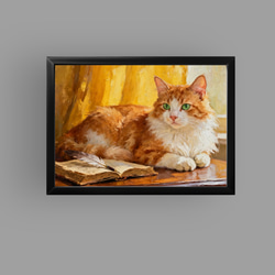 絵画 | イラストポスター 93 ☆ 【シャム猫はきれいな部屋にいる