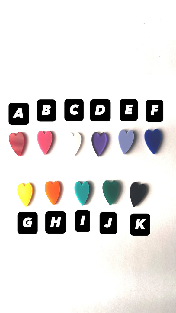 ハート×フープ　ピアス　イヤリング 5枚目の画像