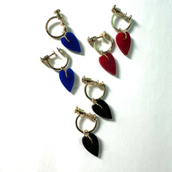 ハート×フープ　ピアス　イヤリング 1枚目の画像