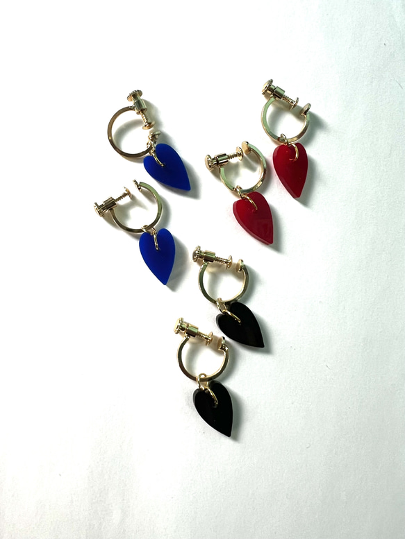 ハート×フープ　ピアス　イヤリング 1枚目の画像