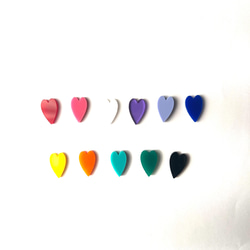 ハート×フープ　ピアス　イヤリング 2枚目の画像