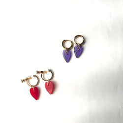 ハート×フープ　ピアス　イヤリング 3枚目の画像