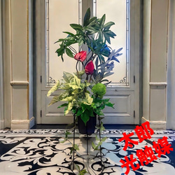 光触媒 人工観葉植物 ウォールグリーン フェイクグリーン フラワー