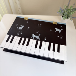 華やかピンク♡ピアノ鍵盤模様のウェルカムボード トールペイント