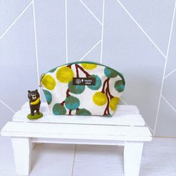ハンドメイドあや Adult Cute ꕤ] Round trinket box❁/Made with scraps of fabric