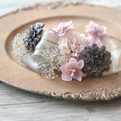 ☆紫陽花とサンキライのお正月飾り ☆ドライフラワー ボタニカル