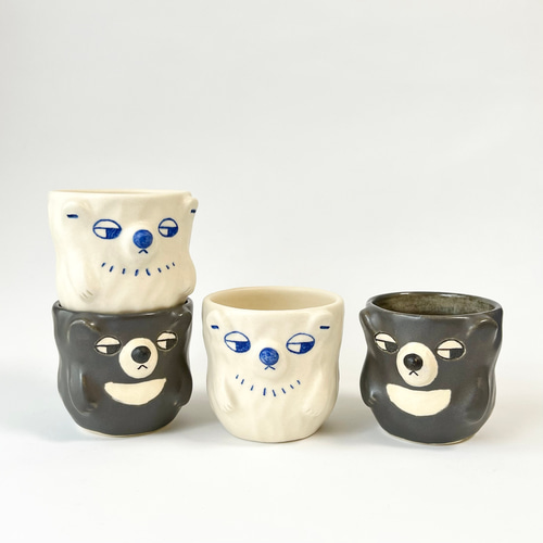 くまのぐい呑み おちょこ・ぐい呑み・徳利 AKANE's Pottery 通販