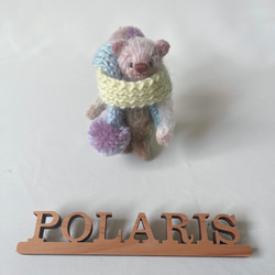 手のひらサイズのテディベア（オトナ色マルチ） ぬいぐるみ POLARIS