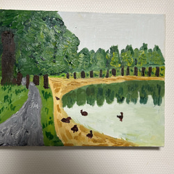 大木 油絵、原画一点物 風景画 絵画 石黒 静 通販 20086549｜Creema