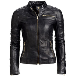 ヤギスエード革・ファスナー付きジャケット Goat Suede Leather Jacket with Zipper ヤギスエード革・ファスナー付きジャケット Goat Suede Leather Jacket