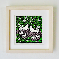版画 Lucky Garden（シルクスクリーンプリント） 版画 Laviolaluna