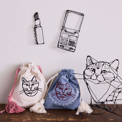 猫（ねこ） 巾着袋 のおすすめ人気通販｜Creema(クリーマ