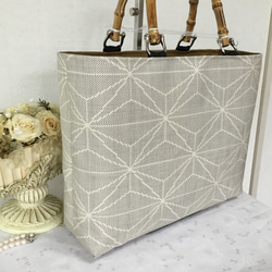 花ぷらら・オリジナル・大島紬・1点もの・グレー&黒・ハンドメイド