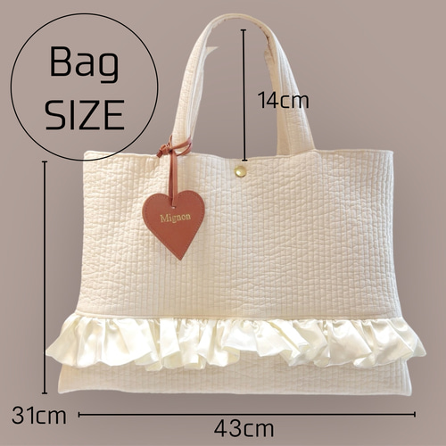 フリルヌビレッスンバッグ♡サブバッグ レッスンバッグ Mignon 通販