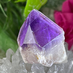 カコクセナイト内包✨ レインボー アメジスト クラスター 原石 ラフ