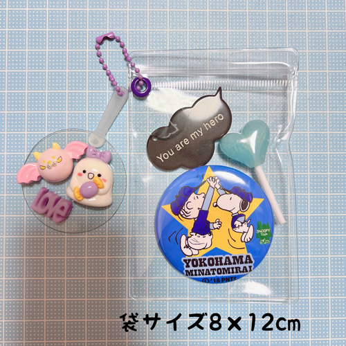 NO.257 【袋サイズが選べる 】 キャンディバッグ キーホルダー シール