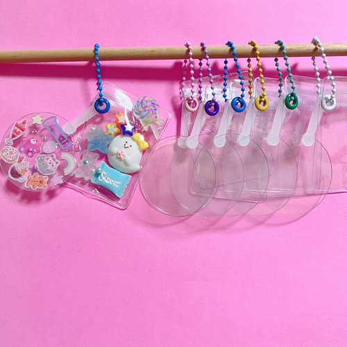 NO.257 【袋サイズが選べる 】 キャンディバッグ キーホルダー シール