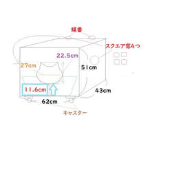 62《キャットハウス》りんご箱 ネコ 猫 犬 小屋 ケージ 木箱 ペット