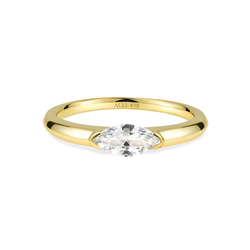 マーキスカットダイヤモンドリング 指輪 0.5ct ホワイトゴールド 10K