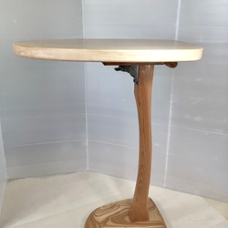 天然木 テリハボク サイドテーブル 一点物 手造り その他インテリア