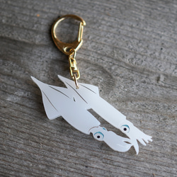 ヤリイカのアクリルキーホルダー 1枚目の画像