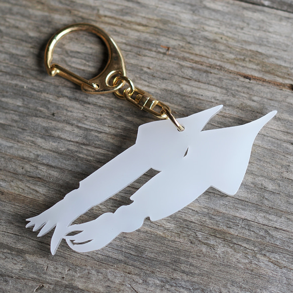 ヤリイカのアクリルキーホルダー 3枚目の画像