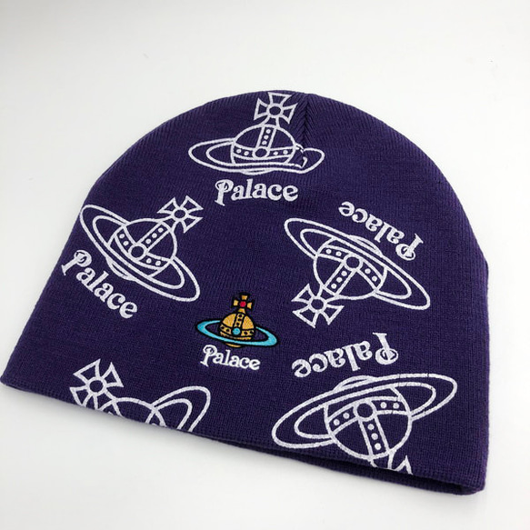 Vivienne Westwood Palace ニット帽 帽子 ビーニー 紫 ニット帽
