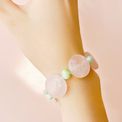 超レア！【高品質】ピンクマイカ ブレスレット 11mm ブレスレット