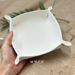 滑らかな肌触り　鹿革アクセサリートレイ 8枚目の画像