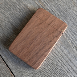 木製名刺入れ　『ヤリイカ』 6枚目の画像