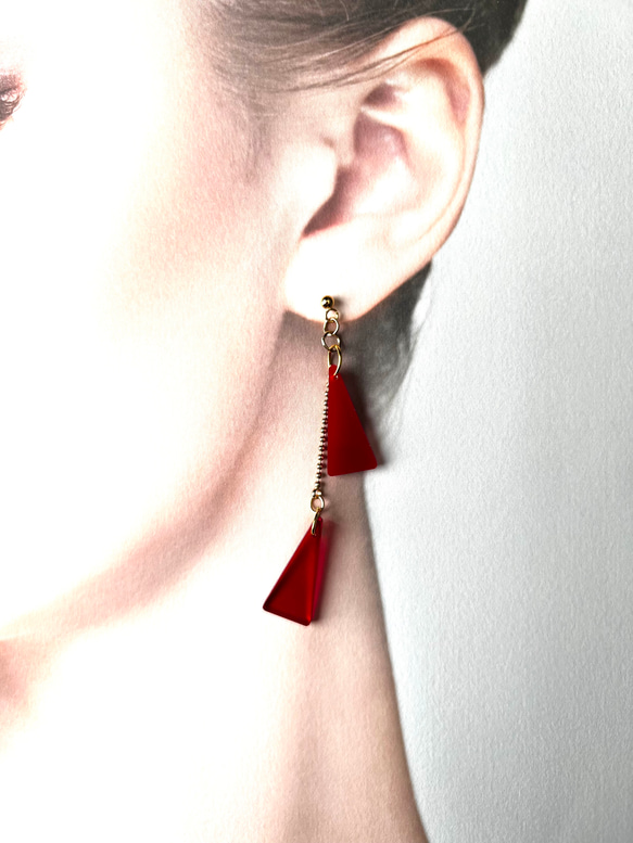 トライアングルトライアングル　ピアス/イヤリング 1枚目の画像