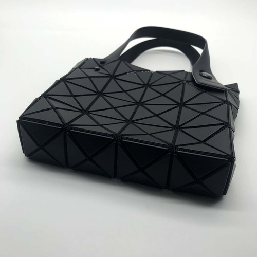 BAOBAO ISSEYMIYAKE(バオバオイッセイミヤケ) ショルダーバッグ - BB63-AG403 黒 PVC(塩化ビニール)×ポリエステル×ナイロン 希少 BAOBAO ISSEY MIYAKE☆SADDLE BAG☆KURO ショルダーバック
