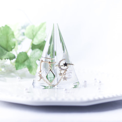 【365日企画】4/9誕生日カラー 『黄昏の小陽(ウォールフラワー）』ガラスアクセサリー 8枚目の画像