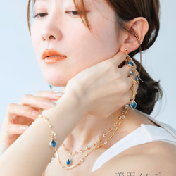 【365日企画】4/9誕生日カラー 『黄昏の小陽(ウォールフラワー）』ガラスアクセサリー 10枚目の画像