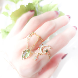 【365日企画】4/9誕生日カラー 『黄昏の小陽(ウォールフラワー）』ガラスアクセサリー 9枚目の画像