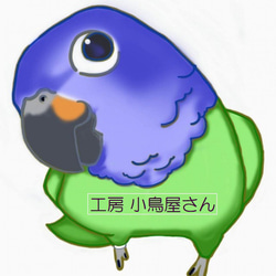 ライフサイズ セキセイインコ ルチノー(濃赤目） 羊毛フェルト 受注