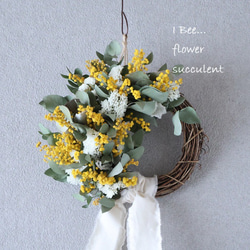 2個セット ユーカリポポラスのミルフィーユリース ドライフラワー I