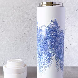 \ 母の日早割 /- 藤 - ステンレスボトル&スムースブランケットセット〈送料無料〉 5枚目の画像