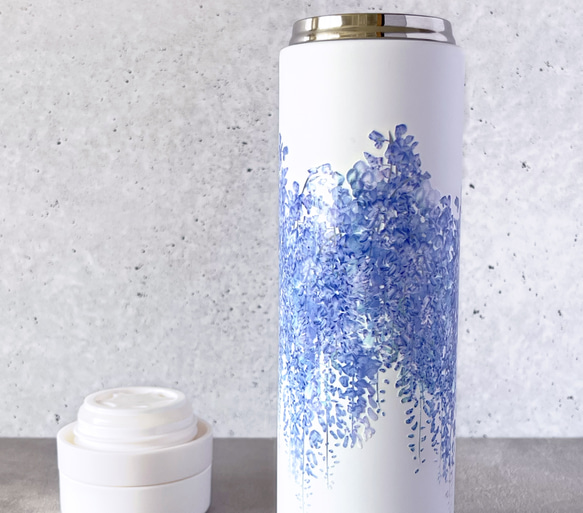 \ 母の日早割 /- 藤 - ステンレスボトル&スムースブランケットセット〈送料無料〉 5枚目の画像