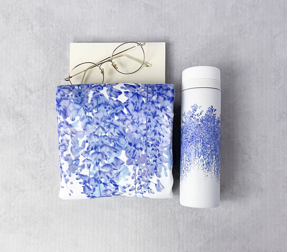 \ 母の日早割 /- 藤 - ステンレスボトル&スムースブランケットセット〈送料無料〉 2枚目の画像