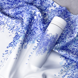 \ 母の日早割 /- 藤 - ステンレスボトル&スムースブランケットセット〈送料無料〉 1枚目の画像