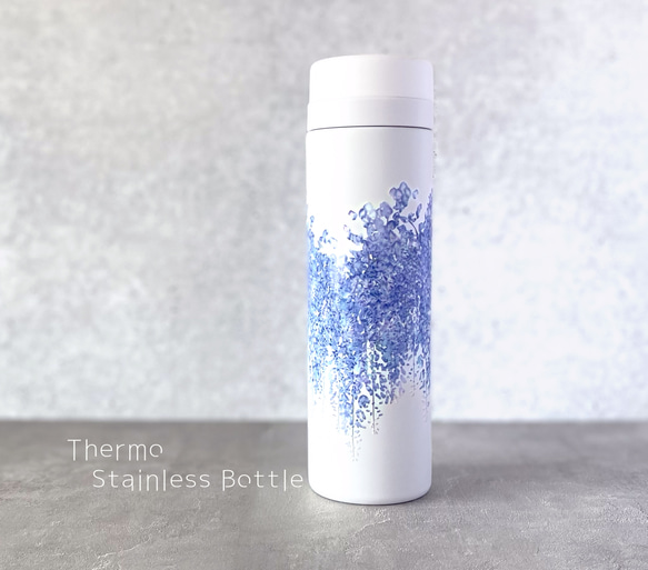 \ 母の日早割 /- 藤 - ステンレスボトル&スムースブランケットセット〈送料無料〉 3枚目の画像