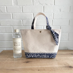 《受注制作》17色から選べる　ハバハンク　バンダナリメイクトートバッグ　Mサイズ　送料無料 7枚目の画像