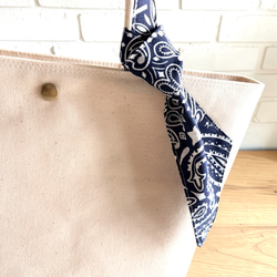 《受注制作》17色から選べる　ハバハンク　バンダナリメイクトートバッグ　Mサイズ　送料無料 10枚目の画像