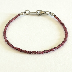 ガーネット 16cm ブレスレット 8枚目の画像